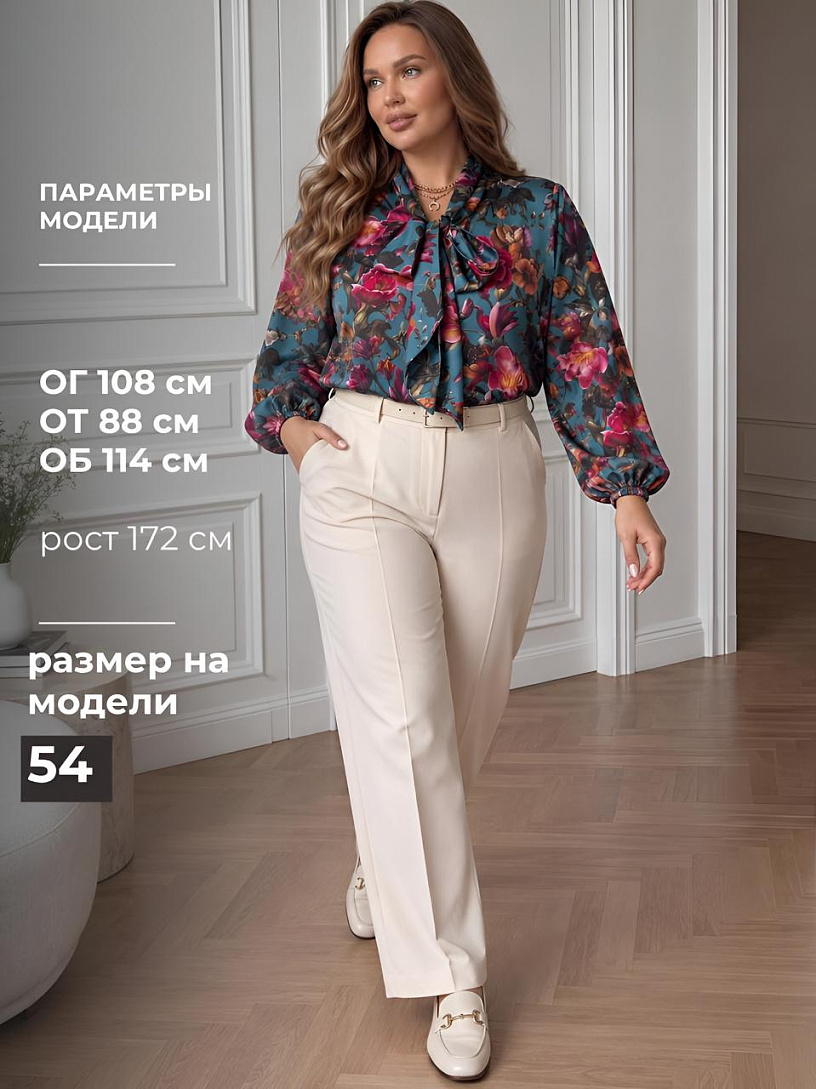 Блуза "Одри"_О7/лилии
